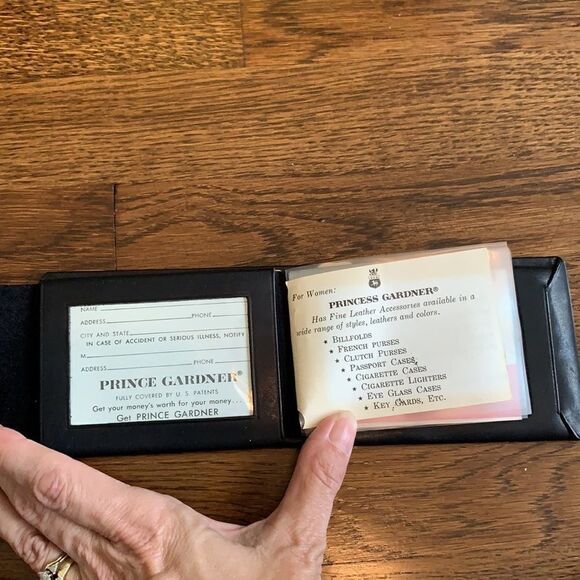 Vtg NWT 70s Prince Gardner black men’s wallet - Picture 5 of 10